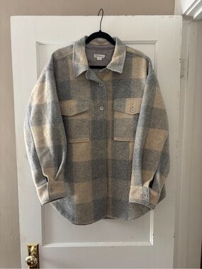 Good American Plaid Shacket